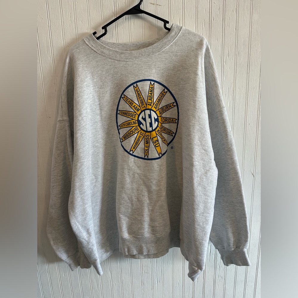 Light Gray SEC Graphic Women's Sweatshirt - Picture 2 of 5